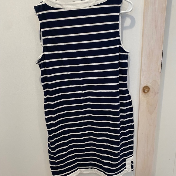 Nautica Striped Dress Sz. L Blue White New - Picture 3 of 3